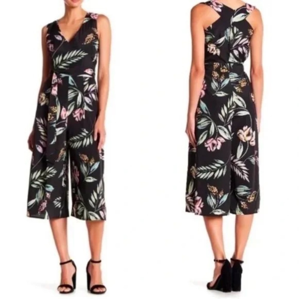 Vince Camuto Jumpsuit- Floral Tropical Wide Leg